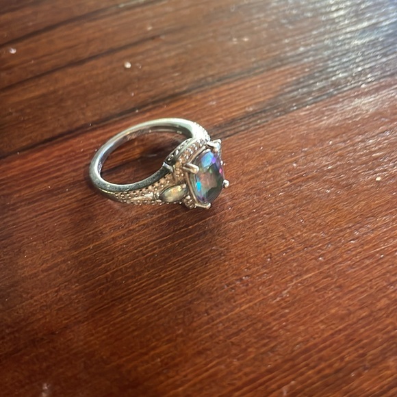 Beautiful Mystic Topaz Ring Set in Sterling Silver - Picture 8 of 11